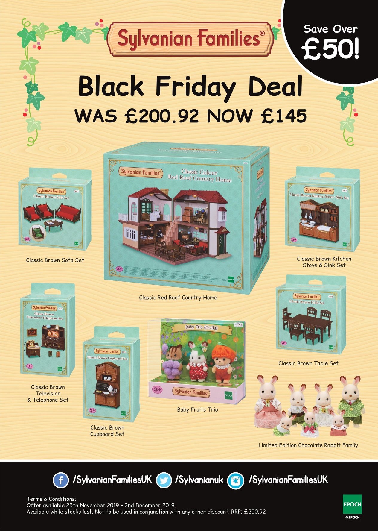 sylvanian families black friday