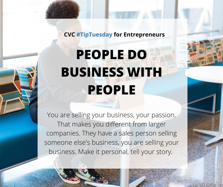 CollectiveValue's tweet photo. Our first tip for December is all about doing business with people. #collectivevaluecreation #tipsforentrepreneurs https://t.co/ZHq0h1gZhv