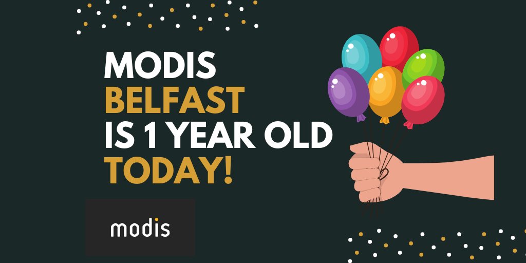 SpringRecNI's tweet image. Modis Belfast is 1 year old today and a huge thank you to all of our clients and candidates that we have been able to work with throughout the year. #birthday #businessbirthday #1today