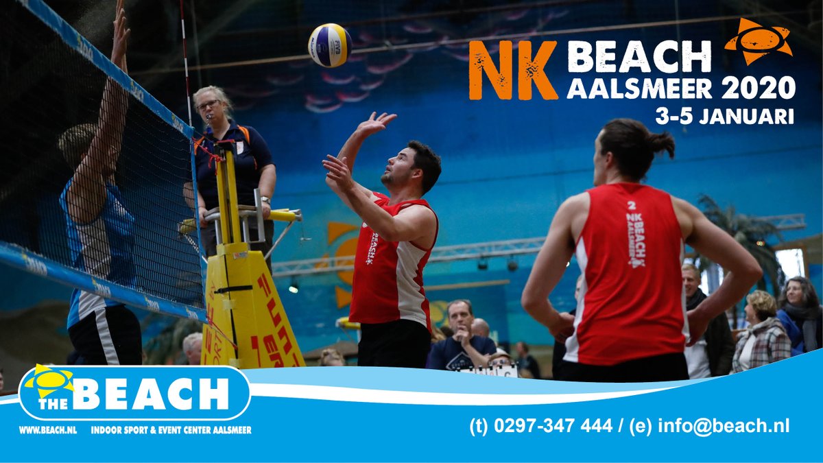 🏆NK Beach Aalsmeer: 3-5 januari 2020🏆 

Naast het kijken van spannende #wedstrijden, hebben we ook #beachvolleybal clinics en workshops. Krijg je daar al trek van? Een hapje is te halen bij een van de #foodtrucks! Ook aan de kids is gedacht met een Kids Playground!