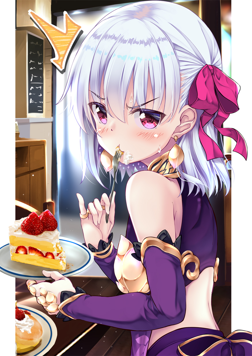 Fgo こっそりショートケーキを食べてたカーマちゃんがめちゃ可愛い