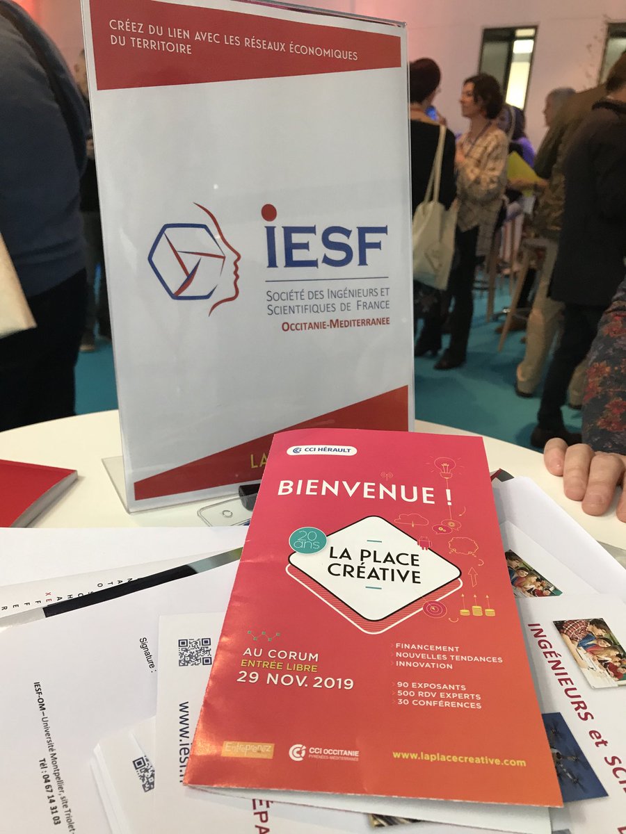 COLAVITTIPhil's tweet photo. L’IeSF-OM est à la Place Créative ce matin, avec de belles visites de notre stand !
⁦@CCIHerault⁩ https://t.co/CFw64G5kzk