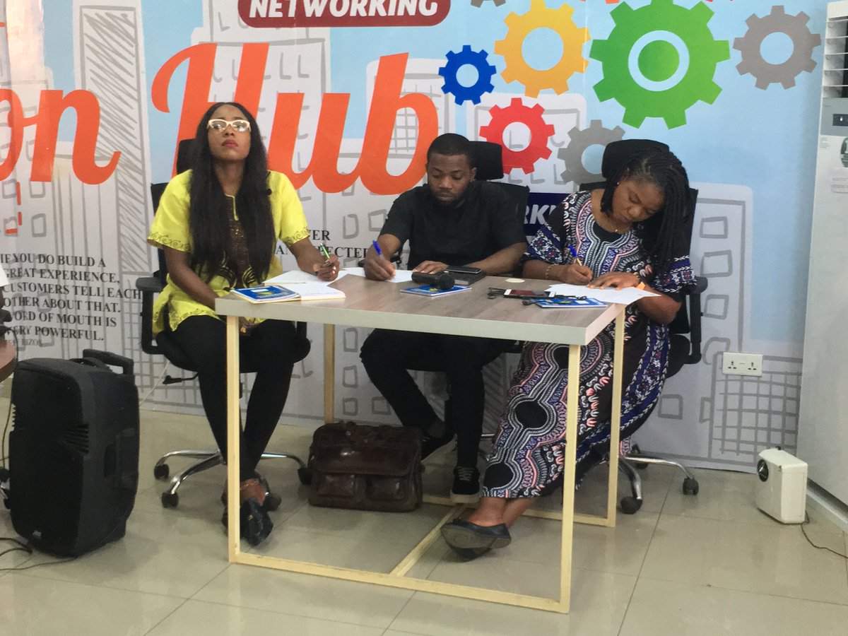 TheNext_Economy's tweet photo. Coming to you from The Next Economy Demoday event currently happening live at @wennovation Abuja, Nigeria.

#TNELive #TNEImpact #Demoday #PitchDay https://t.co/oppdICe4GJ