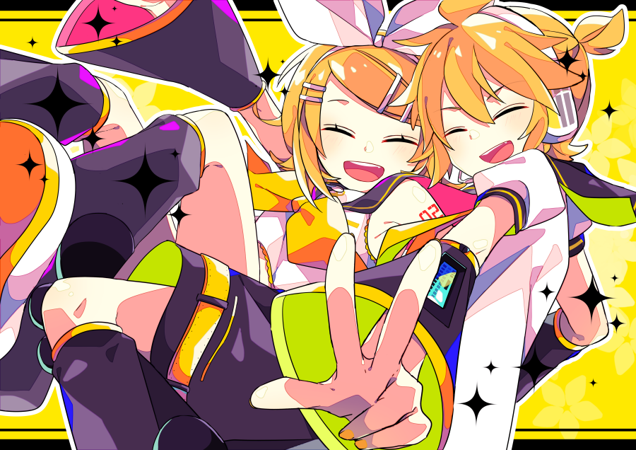 鏡音レン ,鏡音リン 「リンレン 」|由杞のイラスト