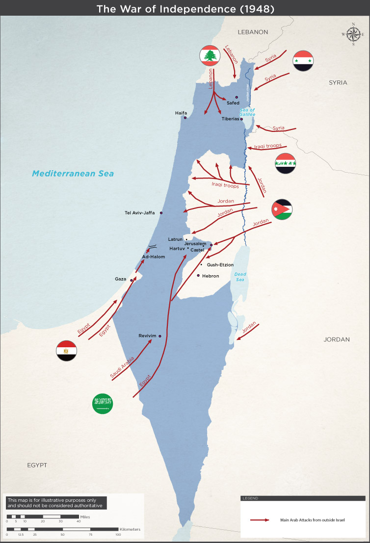 Tragically, this approach was met by a completely opposite one on the Palestinian & Arab side. Their embrace of extremism rather than pragmatism led to rejection of the Partition Plan & the launching of a war of annihilation against the Jewish state.  #Nov29  @IDF Mapping Unit