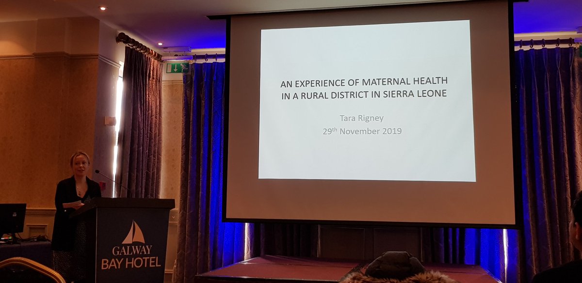JOGSIreland's tweet photo. Dr Tara Rigney deliver an eye-opening account of her experience working and researching in maternal in rural Sierra Leone #icogpm https://t.co/gRL4d2T8c3