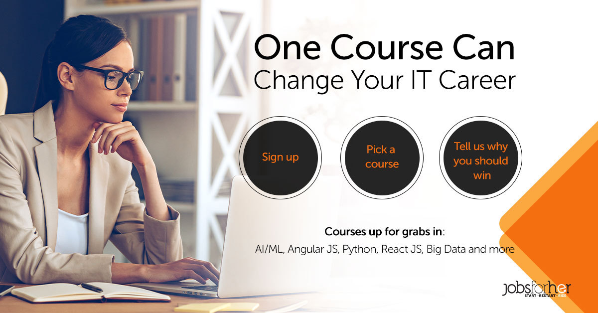 herkeyofficial_'s tweet image. Announcing @jobsforher newest offering — WIN A COURSE!

Yes! Upskill by WINNING a course of YOUR choice, right here, right now!
Sign up here to reveal your reward: bit.ly/34yIadI

#JobsForHer #StartRestartRise #WinACourse #WomeninTech #OnlineCourse #Technical