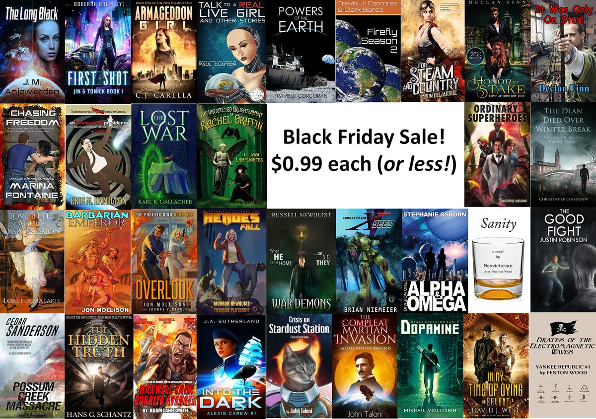 AetherCzar's tweet image. Too many great authors for just one tweet! @neovictorian23  @lorettatheprole @bokerah @JohnTaloni @JASutherlandBks @WoodFenton @ericmhamilton @SquidPope All in the #BlackFriday #Book sale... ratburger.org/index.php/2019…