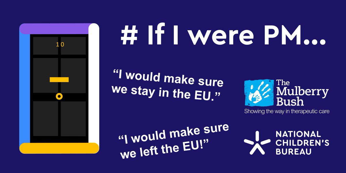 MulberryBushOrg's tweet photo. We asked our children what they would do if they were PM. Here's what one said: "I would make sure we left the EU!!" And another: "I would make sure we stay in the EU". #IfIWerePM #GeneralElection19 #wellbalanced #balancedargument https://t.co/MUXjG4m2bP