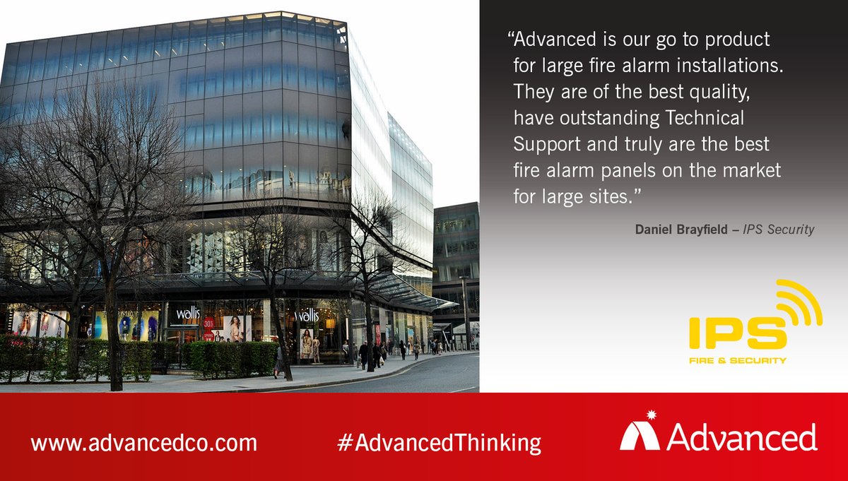 We asked <a href="/IPS_Security/">IPS Fire & Security</a> why they chose Advanced over other #firepanel manufacturers.

#AdvancedThinking
