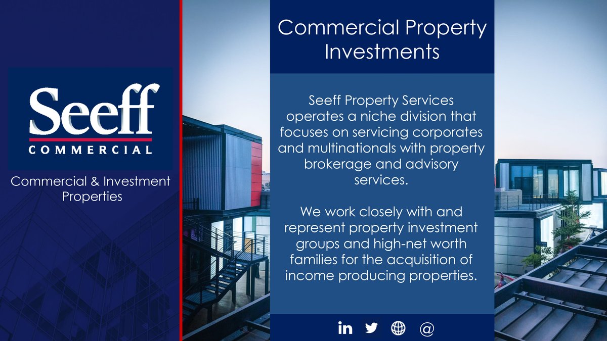 SeeffCommercial's tweet image. Our business unit has a specific focus on sourcing properties for investors based on their requirements.  All our investment properties are income producing with long term tenants. #commercial #property #warehousing #industrialproperty #retailcentres #investmentproperties