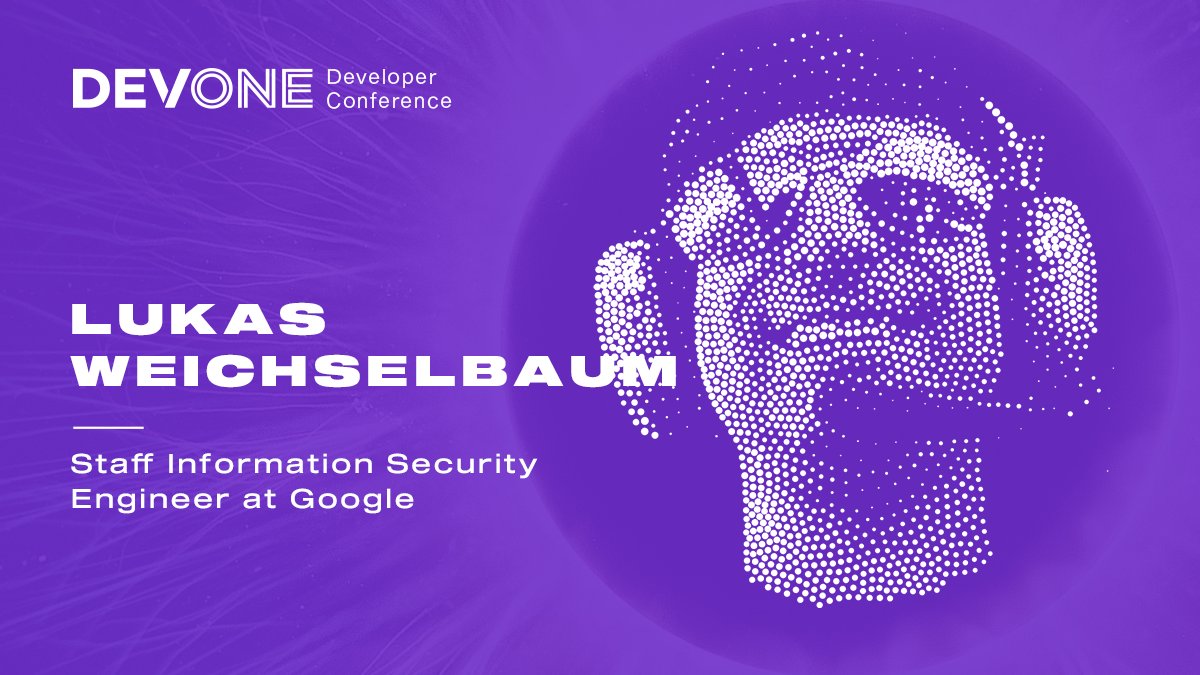 DevOneLinz's tweet image. May we present the next outstanding speaker at #DevOneConf 2020 - @we1x. As a Staff Information Security engineer at @Google with 10+ years industry experience he frequently speaks at infosec and developer conferences around the globe. 

More Infos? 👉 bit.ly/2rxpxZ1
