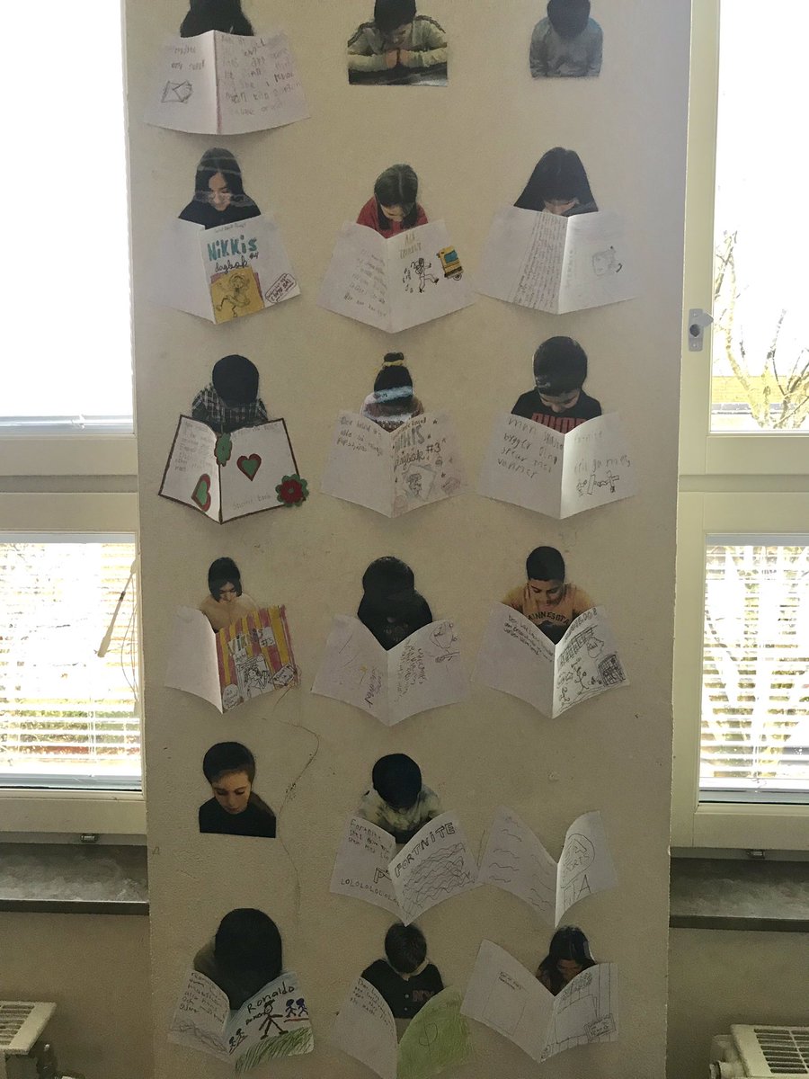 Intresset för böcker har ökat! ❤️ Just nu arbetar vi med beskrivande text och skriver fakta om författare. @stenkulaskolan