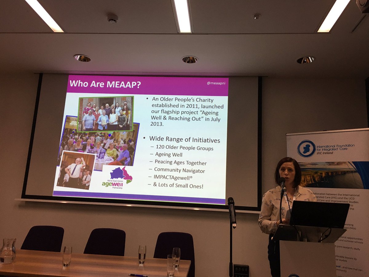 AinemCarroll's tweet photo. Now hearing about #MEAPP and @impactagewell @IFICInfo #IFICIreland #codesign #trust https://t.co/oTSGwxowLZ
