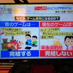 メディアさん、ゲーム依存症になる理由を勝手に決めてしまう