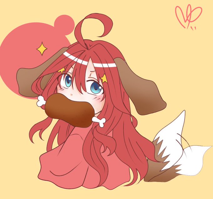 ゆいさんがTwitterに投稿した中野五月(五等分の花嫁)のイラスト。