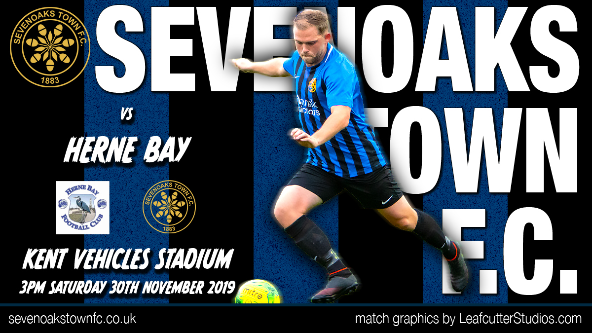 ⚽️🔵⚫️ #UpNext ⚫️🔵⚽️

#SevenoaksTownFC are playing <a href="/Herne_Bay_FC/">Herne_Bay_FC</a> tomorrow in the <a href="/IsthmianLeague/">The Pitching In Isthmian League</a> #SouthEastDivision

📆 Sat 30th Nov
⏰ 3pm
🆚 Herne Bay F.C.
📍 Kent Vehicles Stadium CT6 5SG

#SeeYouAtTheMatch #OneClub #GetTheApp @7oaksSports <a href="/KentOnlineSport/">KentOnline Sport</a> <a href="/ksnfootball/">Kent Football News</a>
