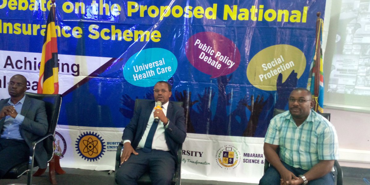 ugandarn's tweet photo. Dr Celestine Barigye says when he had just started working,there was cost sharing (people and government) people would pay Ughs 500. They used to collect 2m a month. #UGHealthInsurance https://t.co/7pIiInukkr