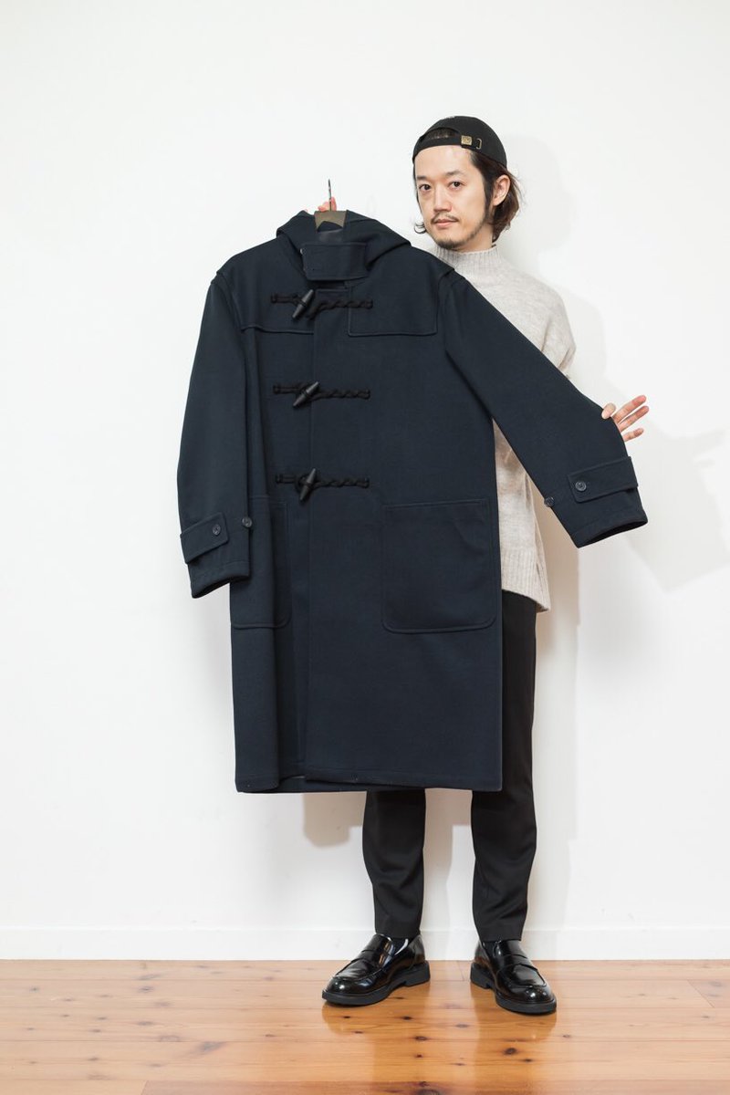 春先取りの ユニクロユー 新品未使用 ネイビー ブロックテックダッフル