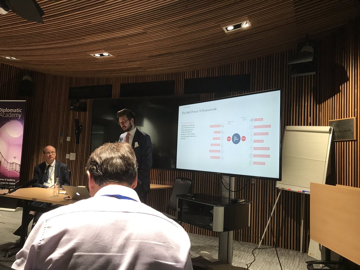 tgjenkins's tweet photo. Really interesting to hear @JonathanMcClory give a deep dive on the #SoftPower30 at the @foreignoffice this morning. Culture and education are still the “Crown Jewels” of UK #SoftPower 🇬🇧 https://t.co/SFXKU7evUb