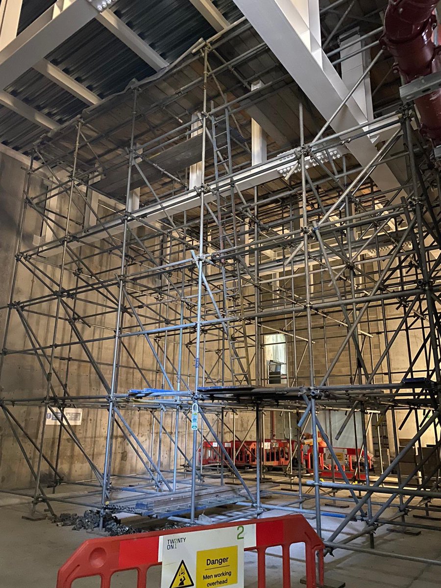 Scaffold up! First steps on site to creating the amazing new Southwark Playhouse, with <a href="/21Construction/">21Construction</a>