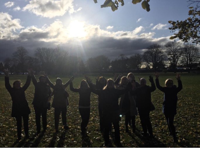 care_carers's tweet photo. Staff from Our Ladys Children’s Hospital Crumlin. We were doing a relaxing energy exercise outside. It was an inspirational day and I’m both humbled and grateful for the opportunity to support the work of the remarkable staff at Crumlin. Karen, Self Care for Carers https://t.co/D1Y1UHRg1w