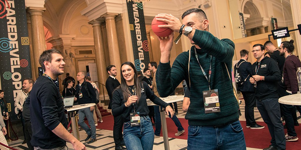 WeAreDevs's tweet photo. Got time for a game of basketball? 🏀 
Come visit our booth to learn more about how to join our community! You can find companies&amp;job opportunities across Europe in a fun way. Check out to see what’s out there for you in the future.

#wearedevs19 #wearedevs

©Melanie Windbüchler https://t.co/tpSu1RTSKL