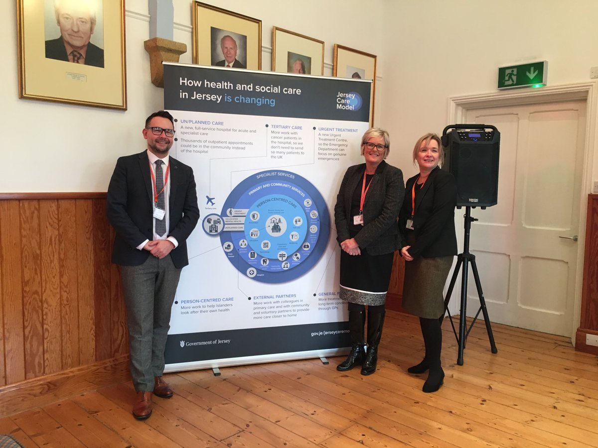 The 2nd ⁦<a href="/GovJersey/">Government of Jersey</a>⁩ Jersey Care Model public meeting ⁦@StMaryJersey⁩ parish hall with ⁦@RobSainsbury4⁩ ⁦@ChiefNurseJsy⁩ and DG for HCS Caroline Landon. We’re at St John tomorrow at 10:30