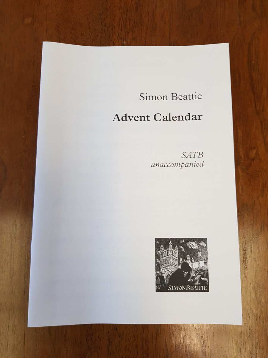 simon_beattie's tweet photo. Excited that my piece 'Advent Calendar' is to be performed this weekend, by @ASFchoir at @AllSaintsFulham, and the Choir of Magdalene College, Cambridge.  https://t.co/YrtxgK3kgf https://t.co/LXx04ocGSU