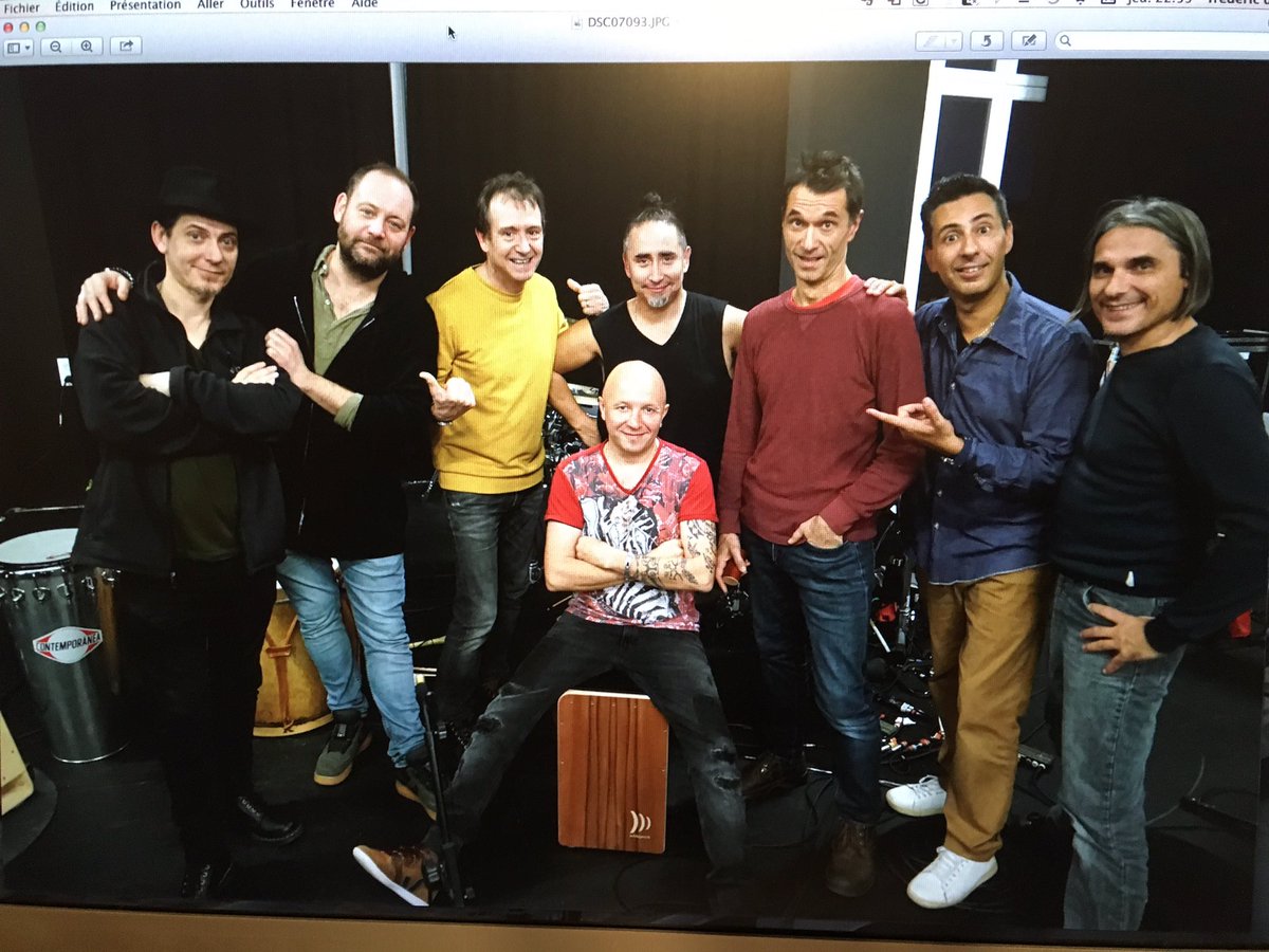 Les enregistrements continuent pour Zut 20 ans. Hier avec @Tryo