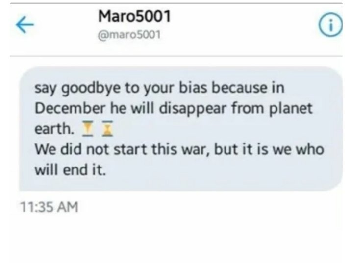 Chantal47503624's tweet photo. I will beat your ass if you guys do anything to our Taehyung. Are you bored or something else? Go away and let him (and us) alone! I swear to god, YOU are in danger if you mess with us.
#savetaetae 
#maro5001 
#dontmesswitharmy https://t.co/xblCnKiXXb