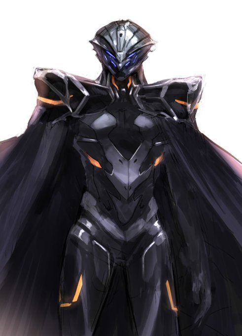 FGO5章が楽しみすぎてフルプレート黒マントマン描いた。クリスマスイベントの後に来ると思うとワクワクが止まらない  #FGO 