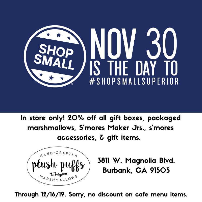 plushpuffs's tweet photo. Black Friday and Small Business Saturday deals online and in-store! 
.
.
.
.
#BlackFriday #ShopSmall #SmallbizSaturday #SmallBusinessSaturday #plushpuffs #marshmallows #giftideas #foodiegifts https://t.co/tdJ3anzzFl