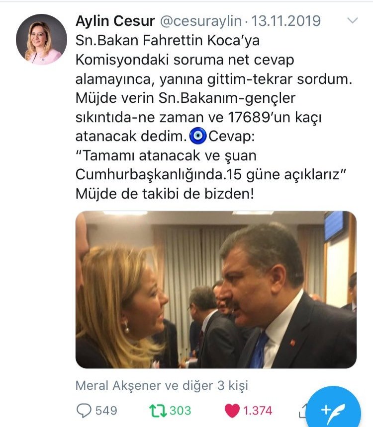 #17BinSağlıkçıTekSeferde sözler tutulsun <a href="/drfahrettinkoca/">Dr. Fahrettin Koca</a> <a href="/RTErdogan/">Recep Tayyip Erdoğan</a>