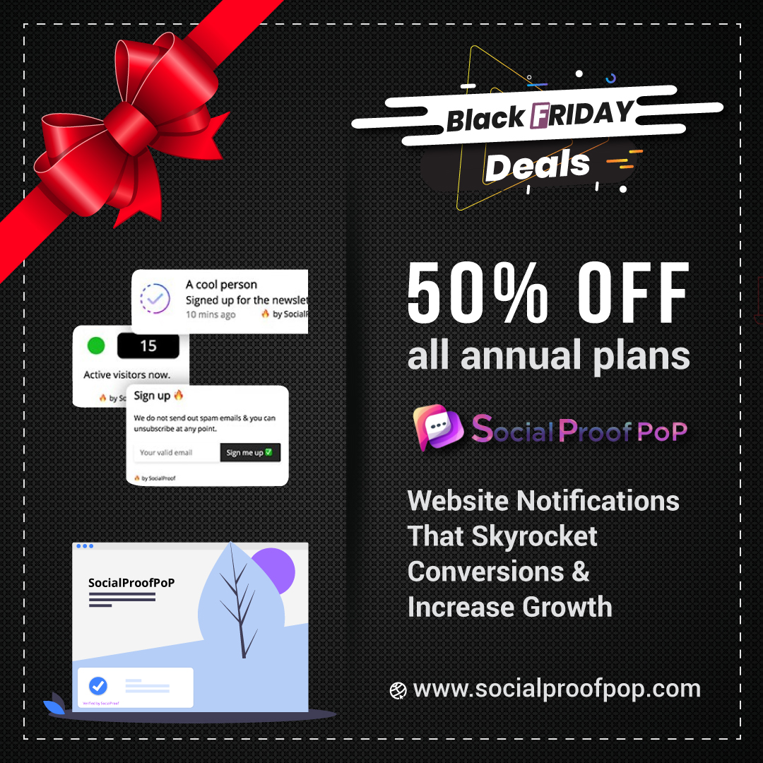 SamiAlTaher's tweet photo. https://t.co/ESjQYmB3so 
Using Social Proof on your web site, e-commerce store or web site humanizes your website, build trust, and create urgency. boosted conversions on over 20,000 sites with average lift of +15%. 
#socialproof #webnotifications #blackfriday2019 #conversions https://t.co/vtVLtRwpOz