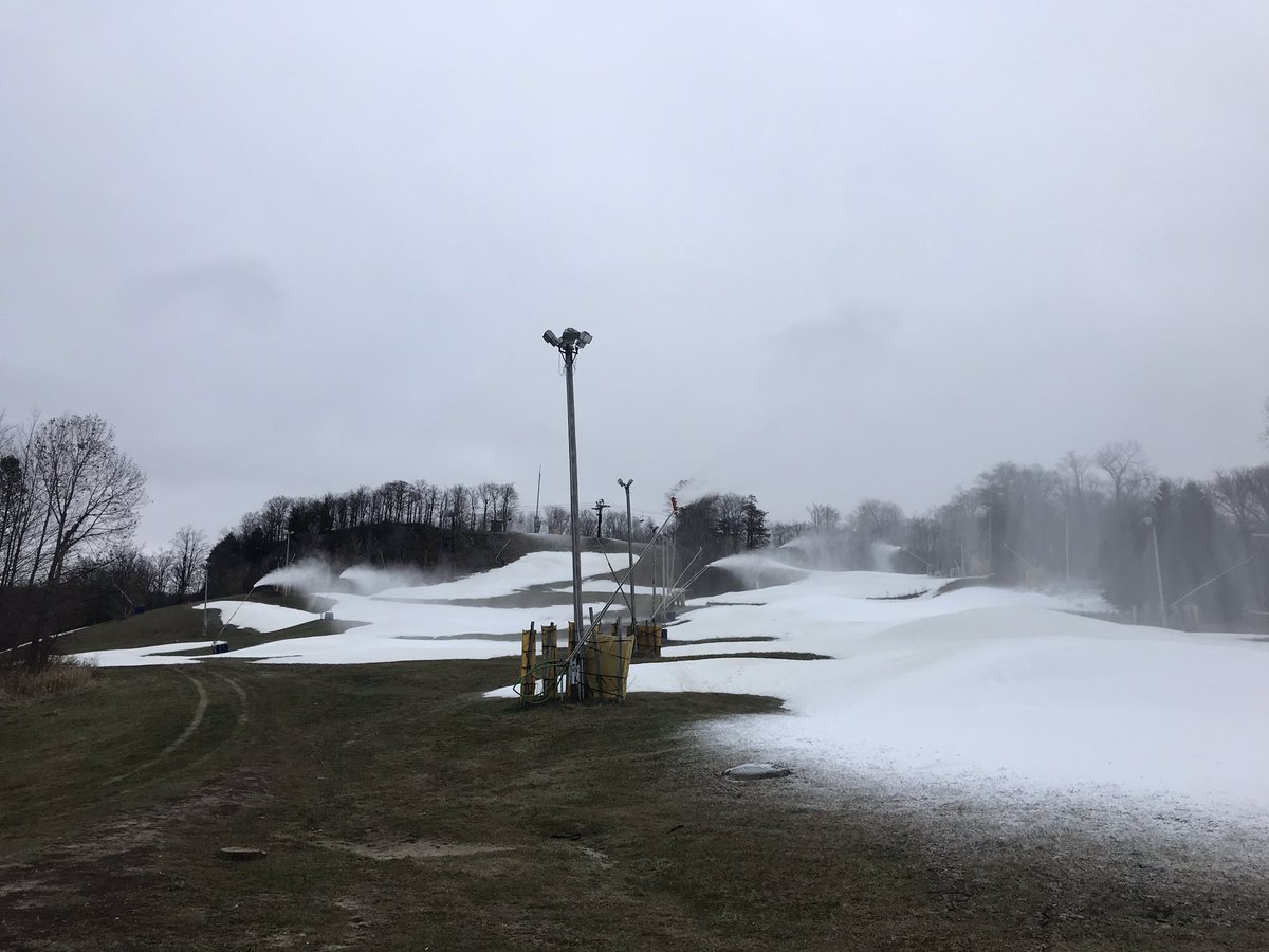 So great to see the guns back on and the snow falling! Thanks to our great Snow Making team!  Now, if only Mother Nature would cooperate....