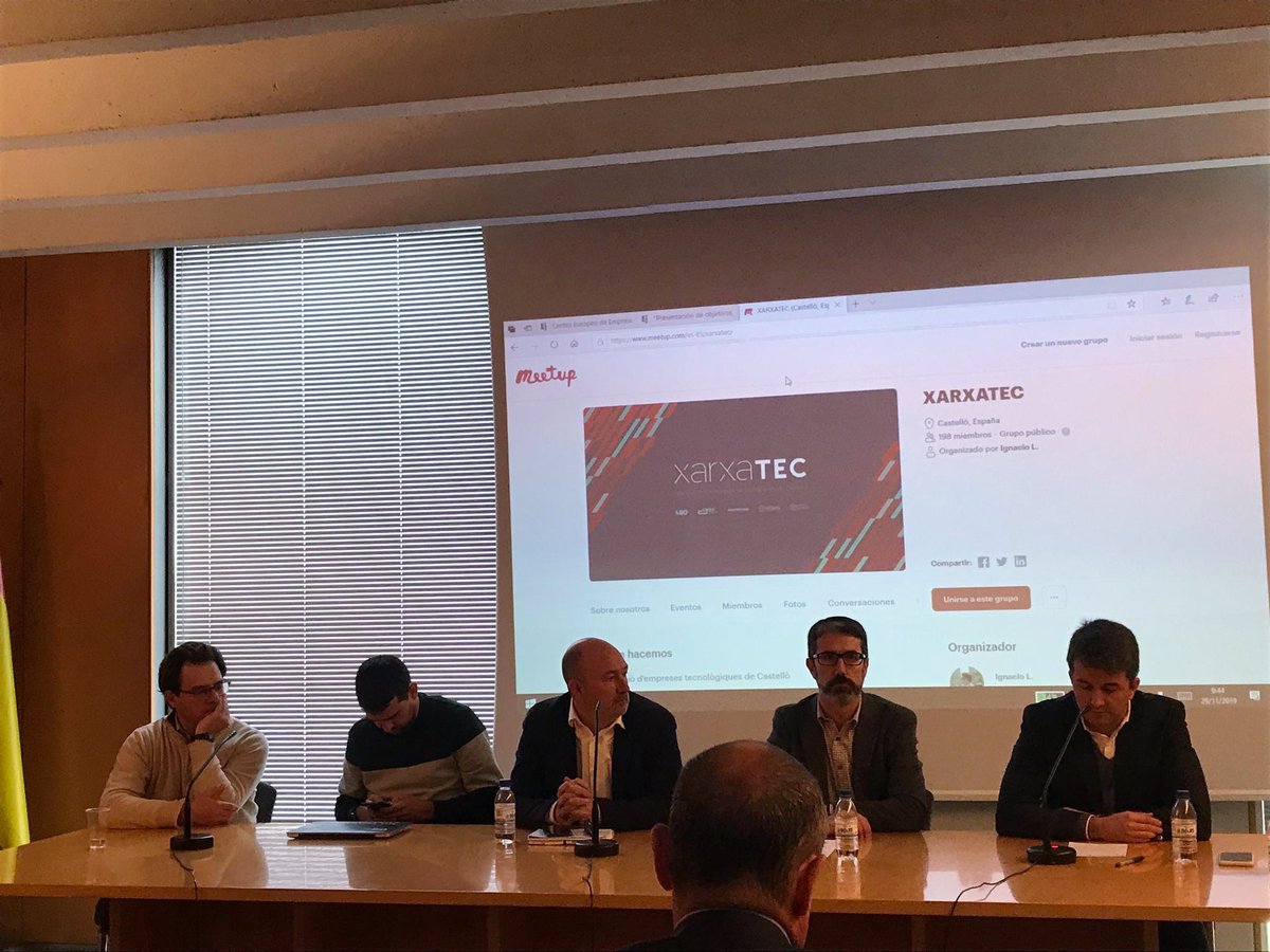 iotsens's tweet image. Imágenes de hoy en la Sesión Informativa de #xarxatec donde todos sus componentes, entre los cuales se encuentra nuestro Managing Director @ignaciollopis, han podido presentar los objetivos de la asociación.