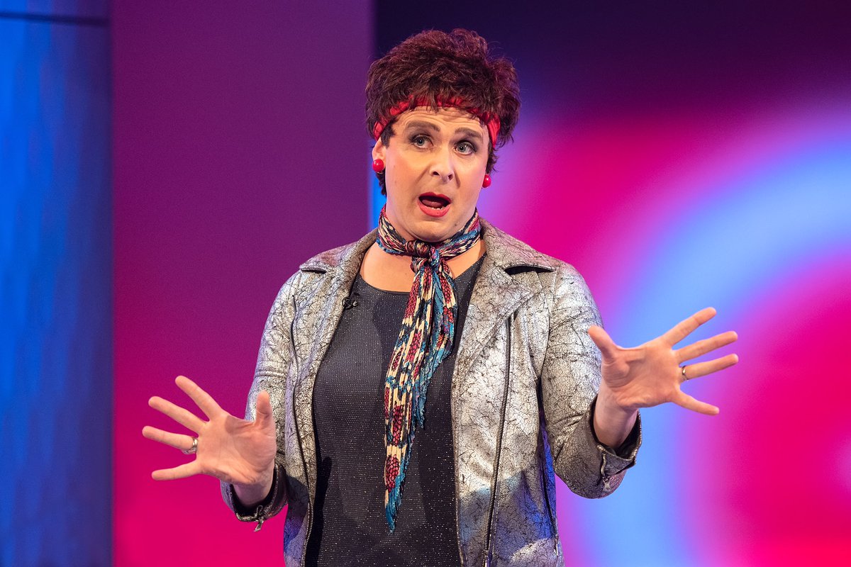 And finally... the brilliant @colinhoul as Anna Mann is BACK! 👏🏼 Join is TONIGHT at 11:05pm on @channel4 for the final #ClubNite of the series! 💔🎤