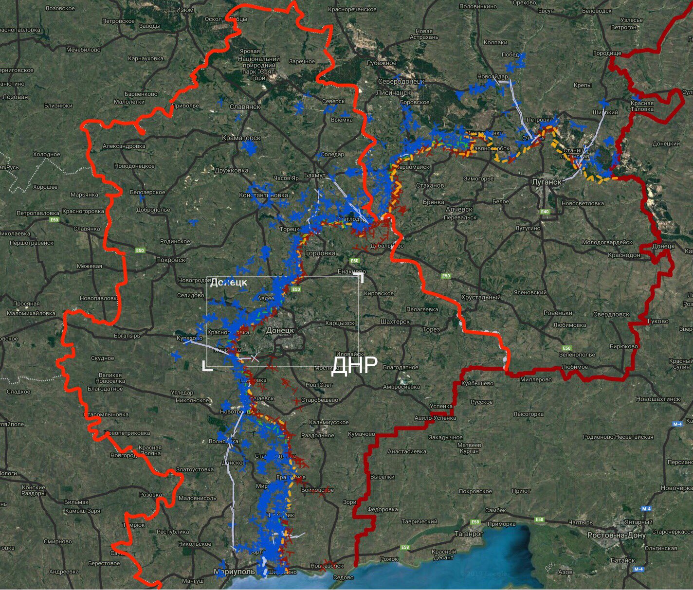 Авдеевка площадь км2. Донецкая народная Республика границы. ДНР И ЛНР на карте. Донецкая народная Республика границы на карте. Территория ДНР И ЛНР на карте 2021.