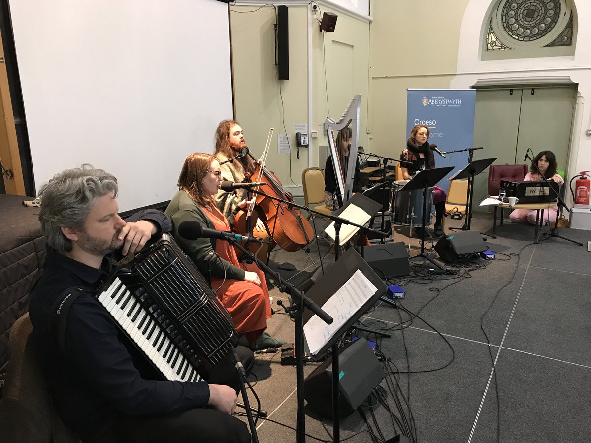angharadwynne's tweet photo. I couldn’t be more proud of this bunch of musicians from Wales, Ireland &amp; Scotland + mentor @lisajenbrown together for @WAICymruWales #Mamiaith indigenous language &amp; music collaboration UNESCO @IYIL2019 . 5 new songs in 3 languages honed in 5 days, 1 performance, 2 days recording https://t.co/VBfRbraEG4