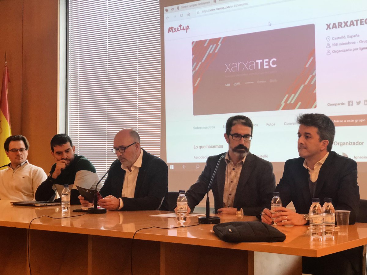 NayarSystems's tweet image. 📣 #Xarxatec, la Asociación de Empresas Tecnológicas de #Castellón, ha presentado hoy sus objetivos.
De izquierda a derecha, José Bort de @EventsCase, Sergio Aguado de @Cuatroochenta, @alexis_nadal de #NayarSystems, Justo Vellón del @CEEICastellon, e Ignacio Llopis de @iotsens.