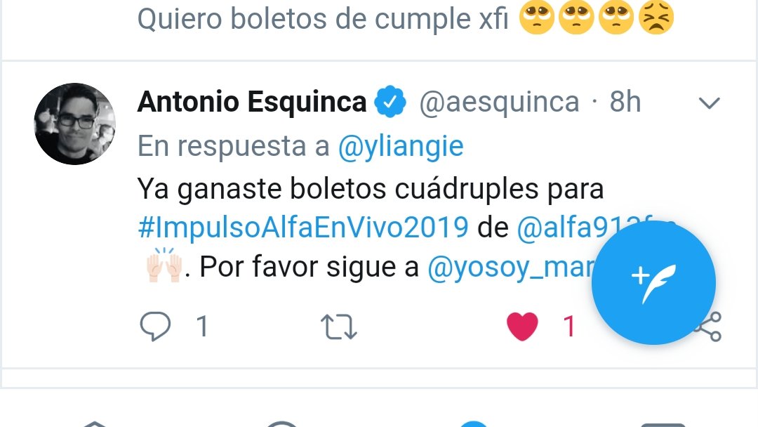 yliangie's tweet photo. @aqui_juancarlos @yosoy_marisol @aesquinca @MonyLoOficial @MariannaAlfa @CristinaEnAlfa Hola el día de ayer gané y aun no me contactan 😥😥#ImpulsoAlfaEnVivo2019 @yosoy_marisol @aesquinca https://t.co/C8oiMGZLqn
