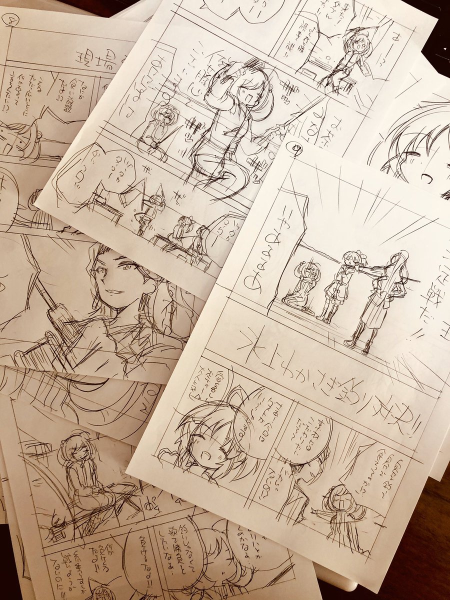 ようやく下描きが終わりました…( * ` ▽ ' )アイマスどうでしょう冬の新作は…あのネタでございます!はい!ヅッタカダッター 