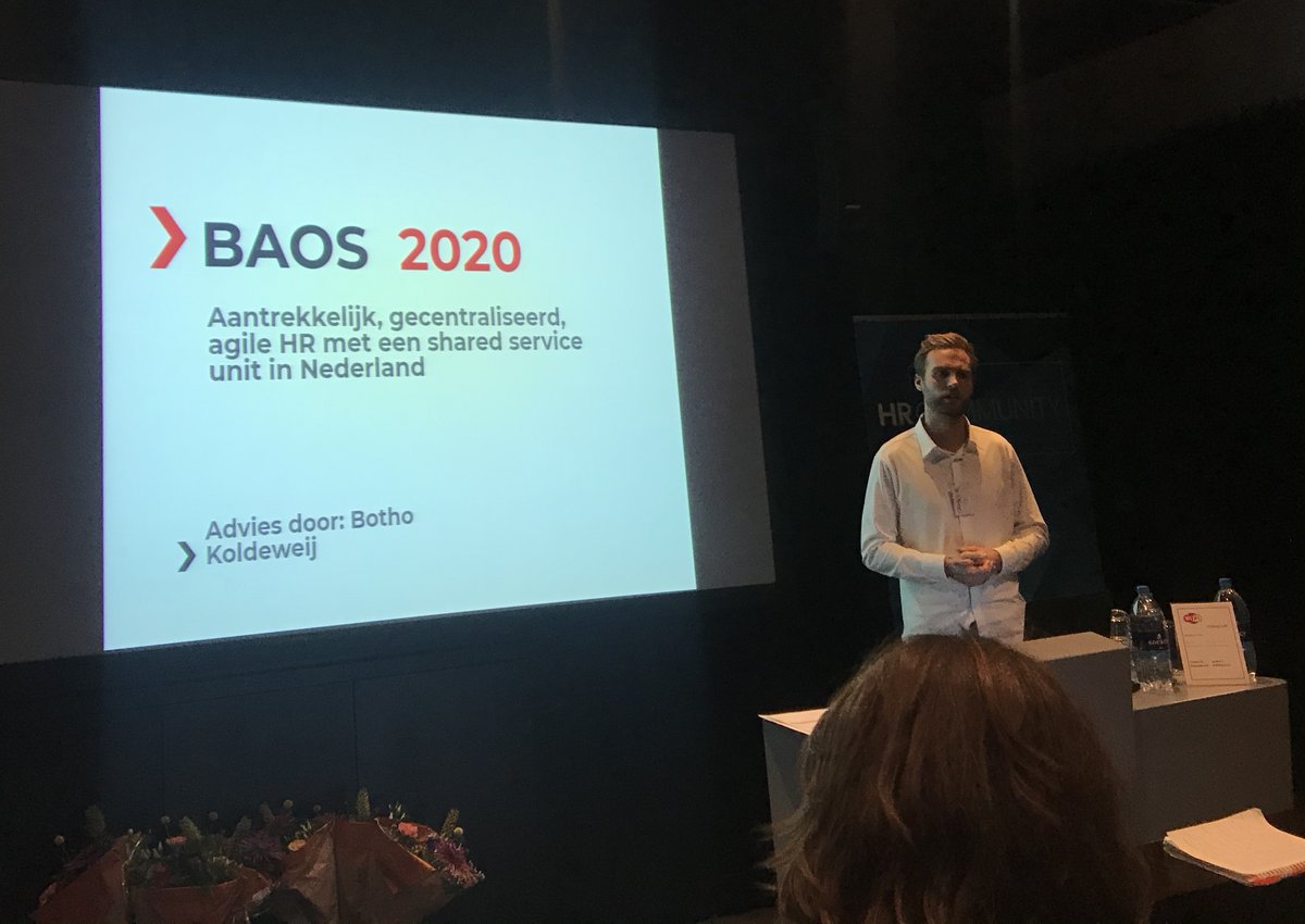 Botho trapt af, zijn presentatie richt zich op een aantrekkelijk, gecentraliseerd en groeiend BAOS. Benieuwd naar zijn advies? Een van de onderdelen richt zich met name op Agile HR. Bedankt Botho! #toty