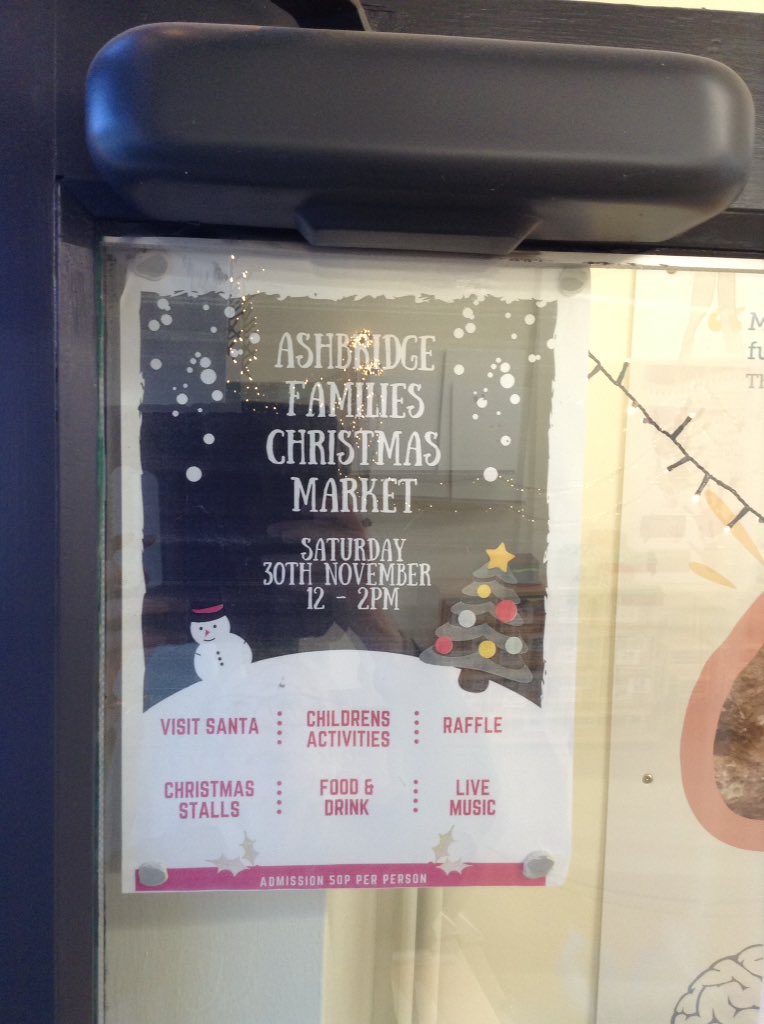 We can't wait to see everyone tomorrow for the Christmas market 🎅🏼 <a href="/ashbridgeschool/">Ashbridge School</a>