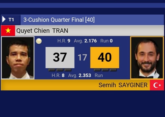 26 Kasım-1 Aralık 2019 tarihleri arasında Danimarka'nın Randers şehrinde düzenlenen "3 Bant Bilardo Dünya Şampiyonası"nda mücadele eden sporcumuz Semih Saygıner yarı finalde! 👏 <a href="/gencliksporbak/">Gençlik ve Spor Bakanlığı 🇹🇷</a> <a href="/kasapoglu/">Dr. Mehmet Kasapoğlu</a> <a href="/hamzayerlikaya/">Hamza Yerlikaya 🇹🇷</a> <a href="/aa_spor/">AA SPOR</a>