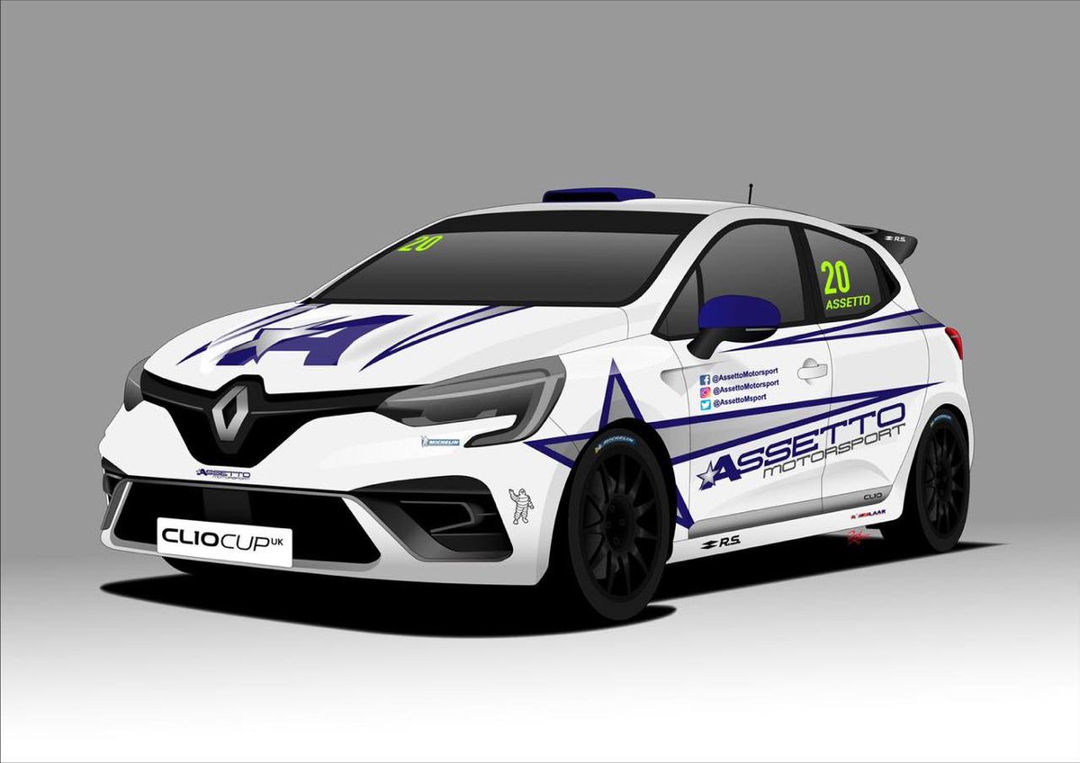 **ASSETTO MOTORSPORT ENTER 2020 CLIO CUP UK** 

With a two car line up, the Assetto Motorsport team opt to stay within the <a href="/BritishGT/">🇬🇧 #BritishGT 🏁</a> paddock alongside their current Ginetta commitments. 

Potential drivers can contact the team for further details :
AssettoMotorsport.com