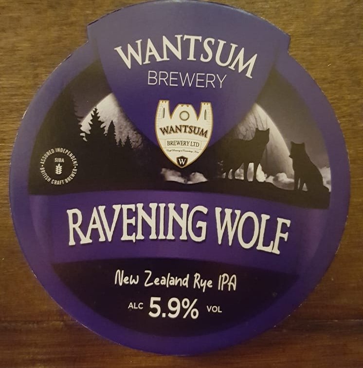 What a ravenous tasting beer we have on by #wantsumbrewery #raveningwolf 5.9abv #Margate #Broadstairs #Ramsgate #Thanet #Kentcoast #micropub #realale #realbeer #realalefinder