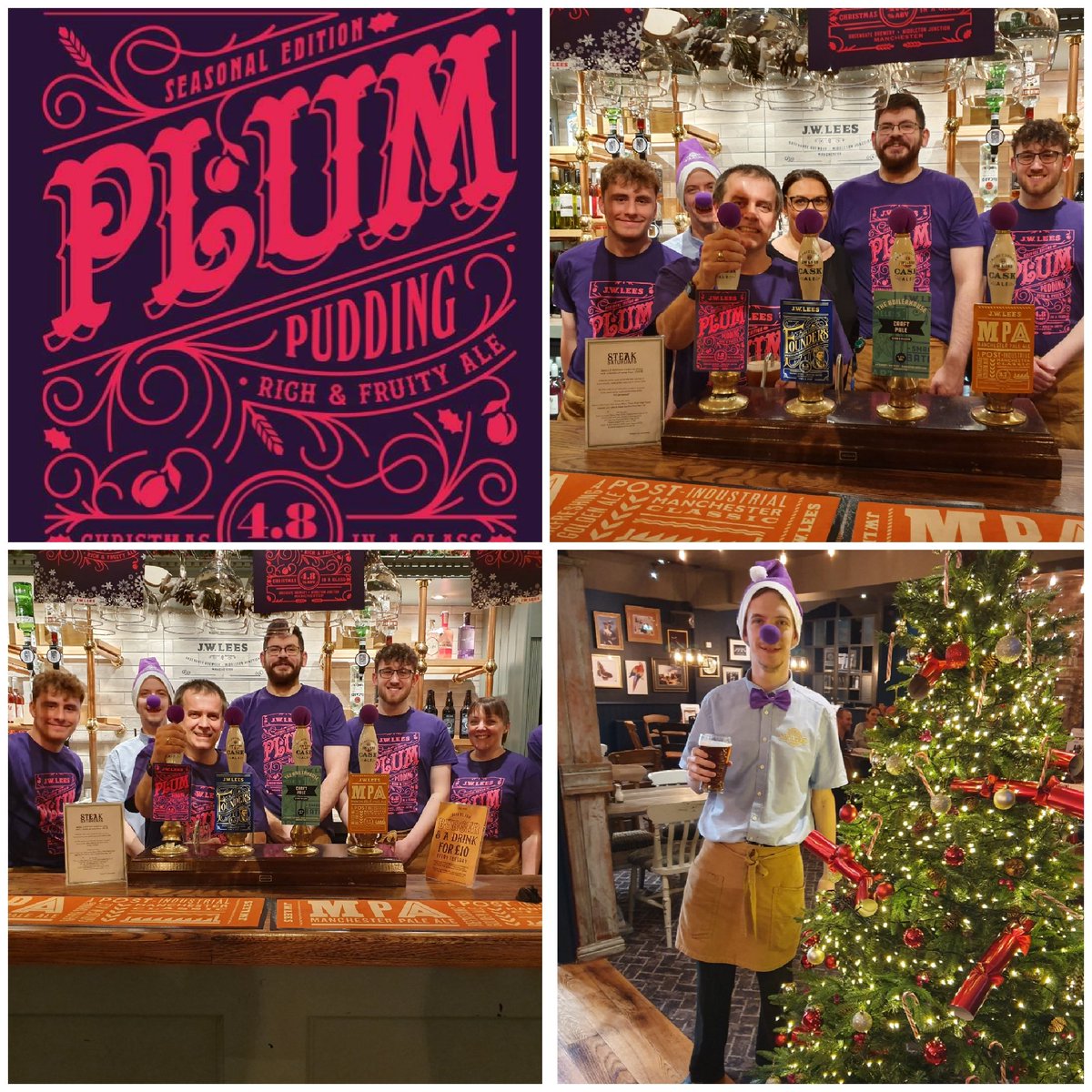 PLUM PUDDING IS HERE 🍺 Come and join us in raising Christmas in a glass this evening 🍻 ... a rich fruity ale which is perfect for warming those cockles on these winter nights! 🎆🍆🍇☂🦄🌂🕺🏽🚶🏽‍♀👩🏽‍🎤 (wearing purple is optional) #plum #plumpudding #ale #christmasinaglass