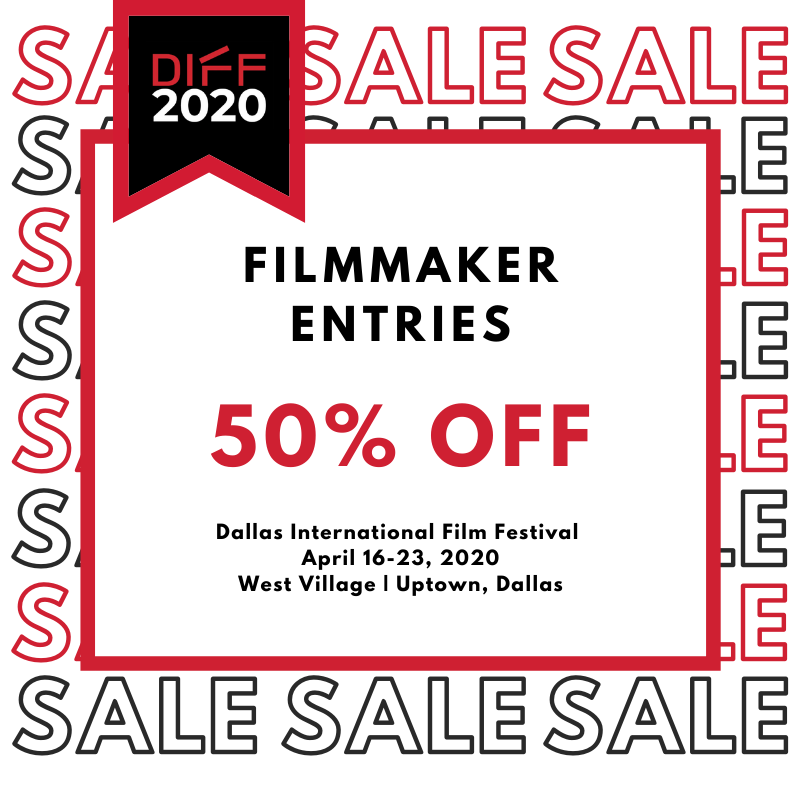 You didn't think we forgot about our filmmakers, did you? All #DalllasIFF2020 submissions are 50% off through December 2nd! Just use the code: 'DIFFBLACKFRIDAY' when you log onto @FilmFreeway. Submit your film here: buff.ly/2OdxETF